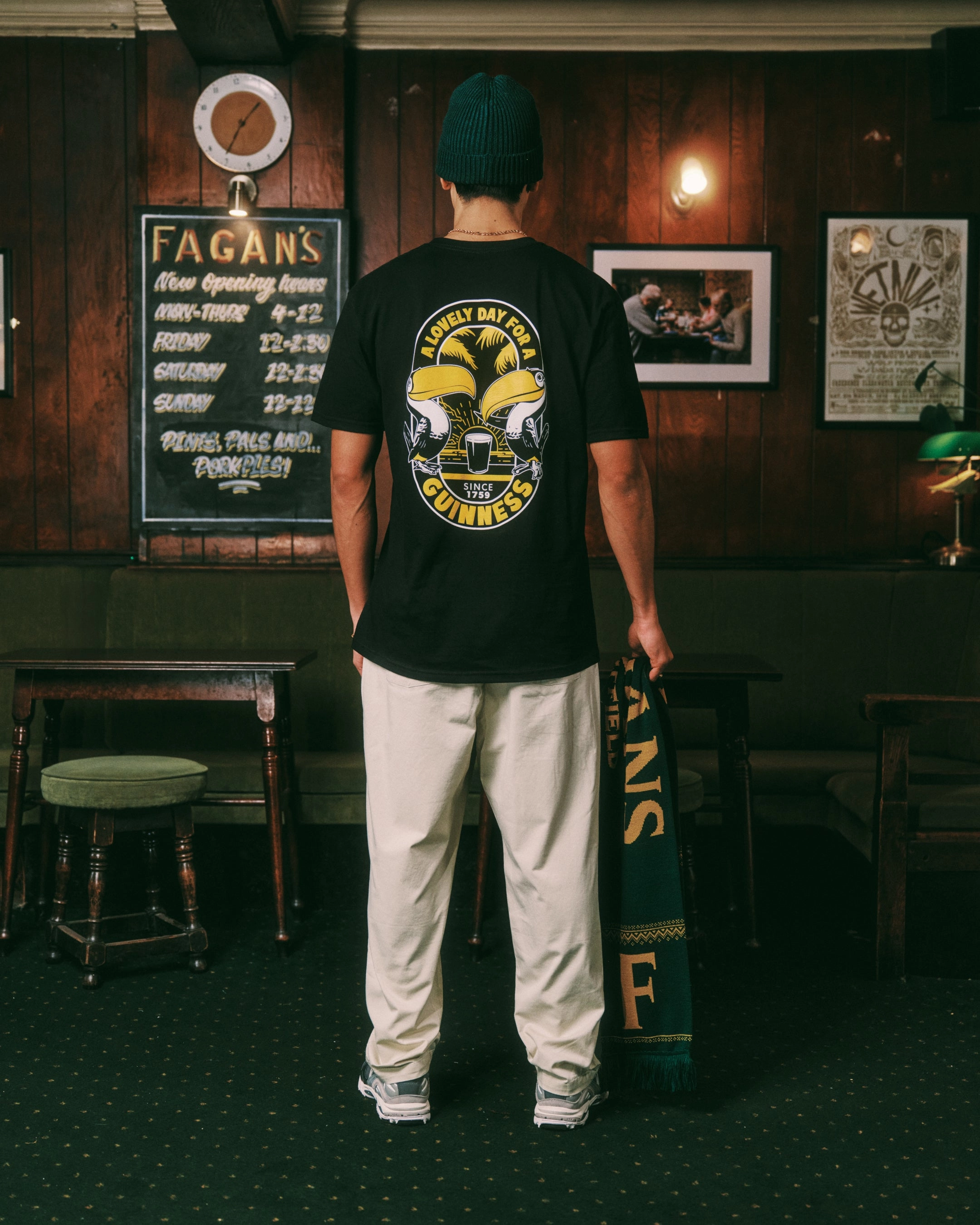 Guinness x UN:IK 'Tropical' Tee - Black Running Gear