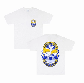 Guinness x UN:IK 'Tropical' Tee - White waterproof Soft Wearable