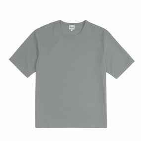 Oversized Cut brandable bound Textured Duty Tee - Charcoal