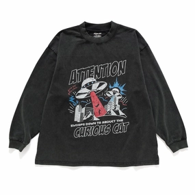 Anti Pilling Fabric Outdoor Style (ZT1595) UFO Graphic Long Sleeve Tee