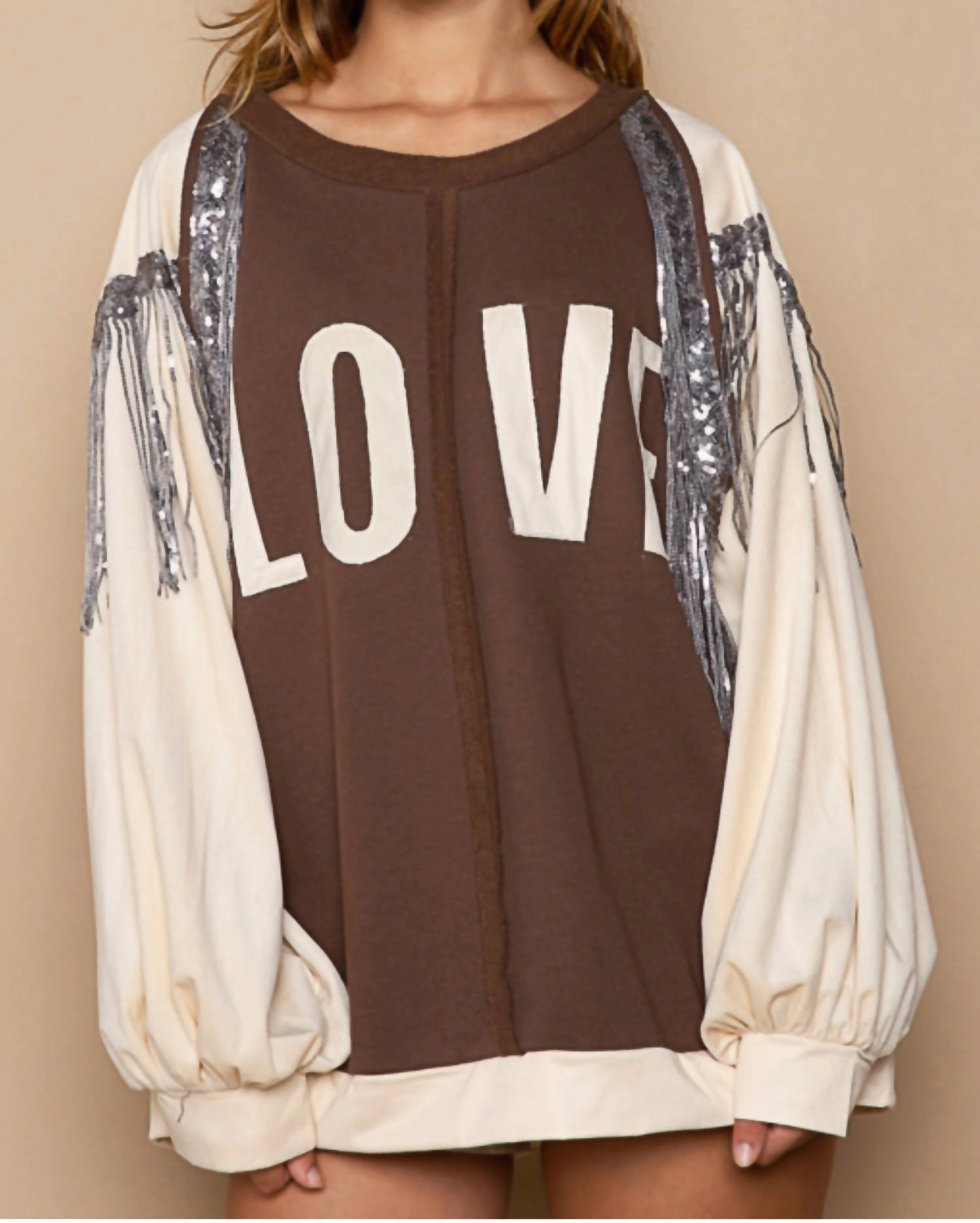 Harper Pullover In Brown Light Warmth Warm Knitwear