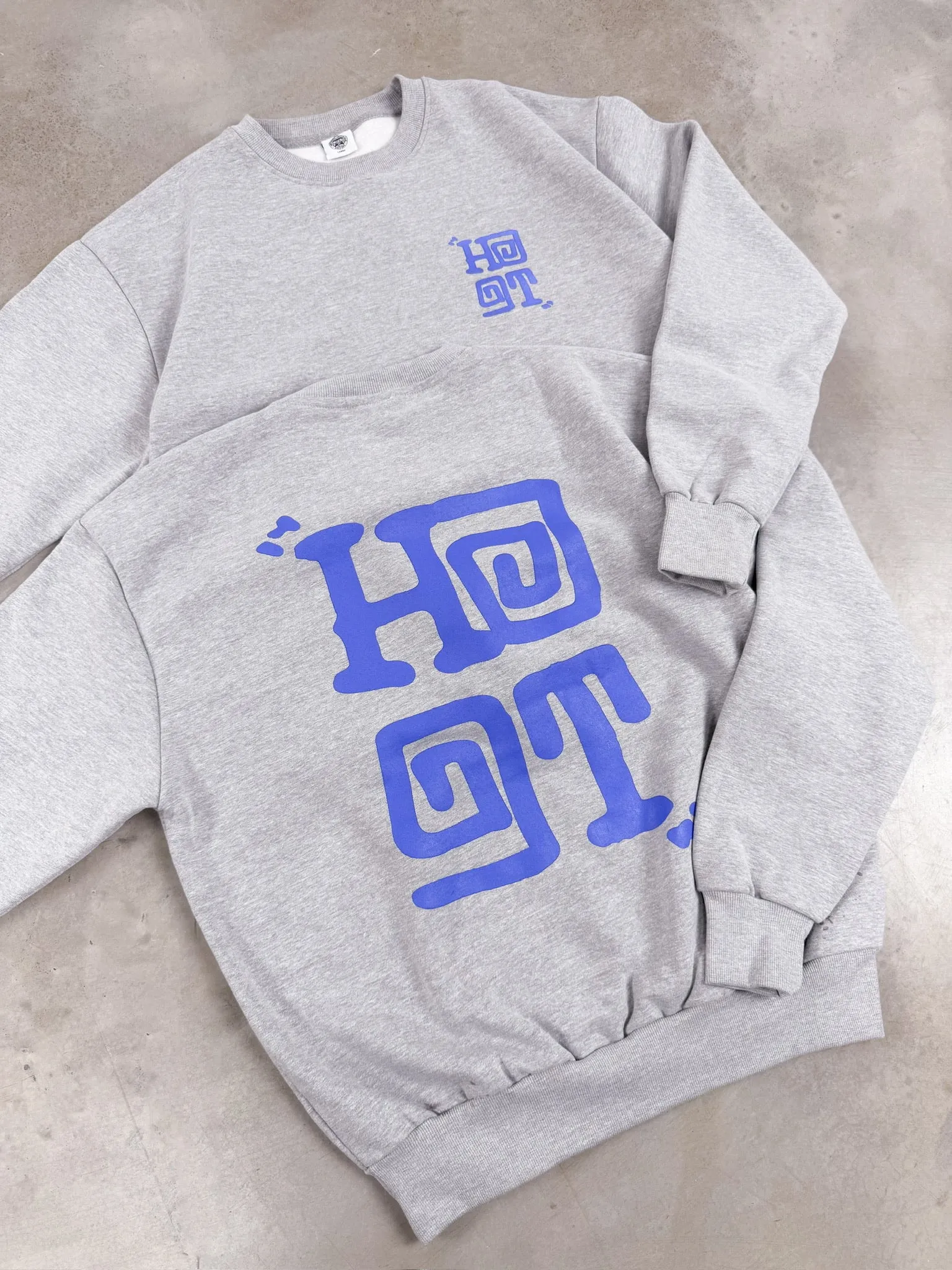 Seasonal Layer HAVE A GD TRIP 'Logo' Heavyweight Sweater - Heather Grey