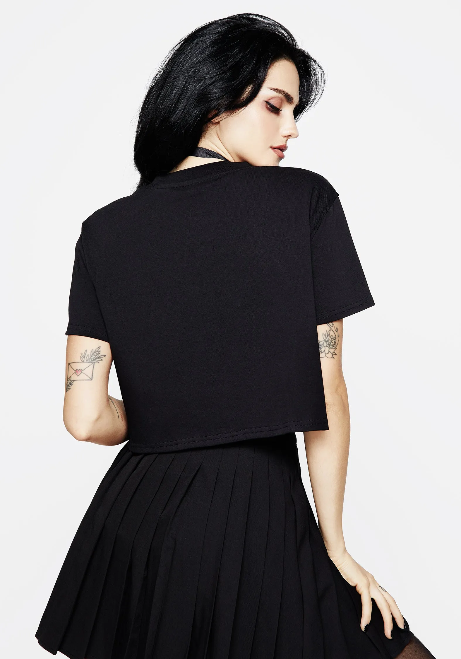 Hawkmoth Graphic Print Boxy Crop Tee NonScratchSurface Contemporary Cut