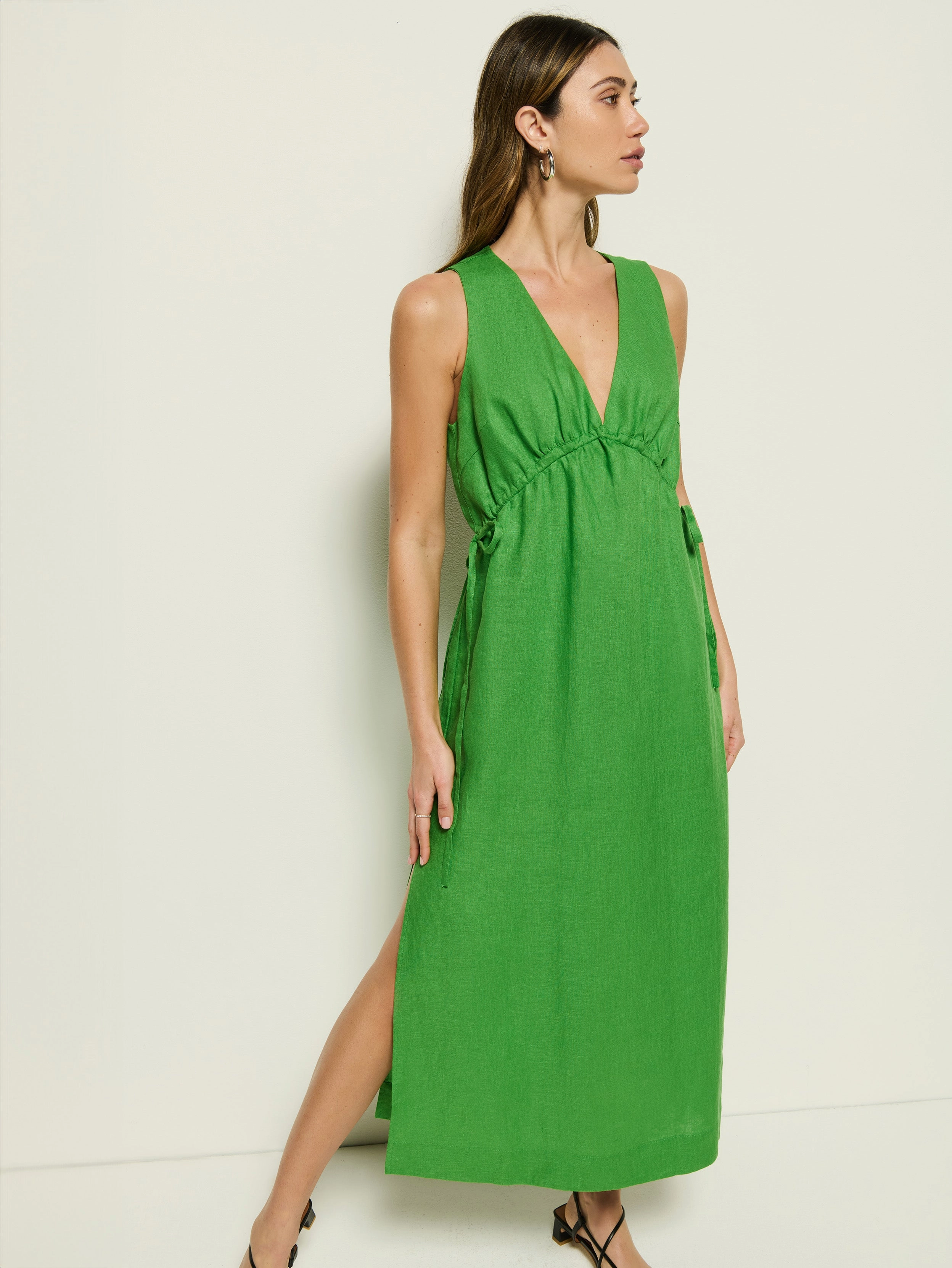 Low Maintenance Airy Layer Haydee Midi Dress
