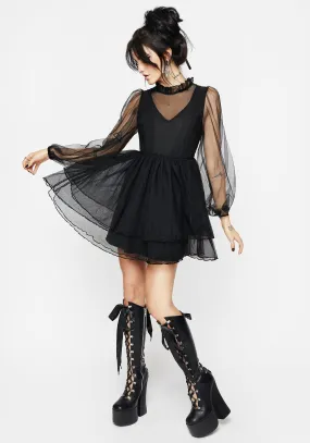 Special-Occasion Headhunter Frill Neck Mini Dress