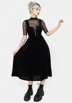 Heartless Zip Front Midi Dress Seasonal Layer Flowing Layers