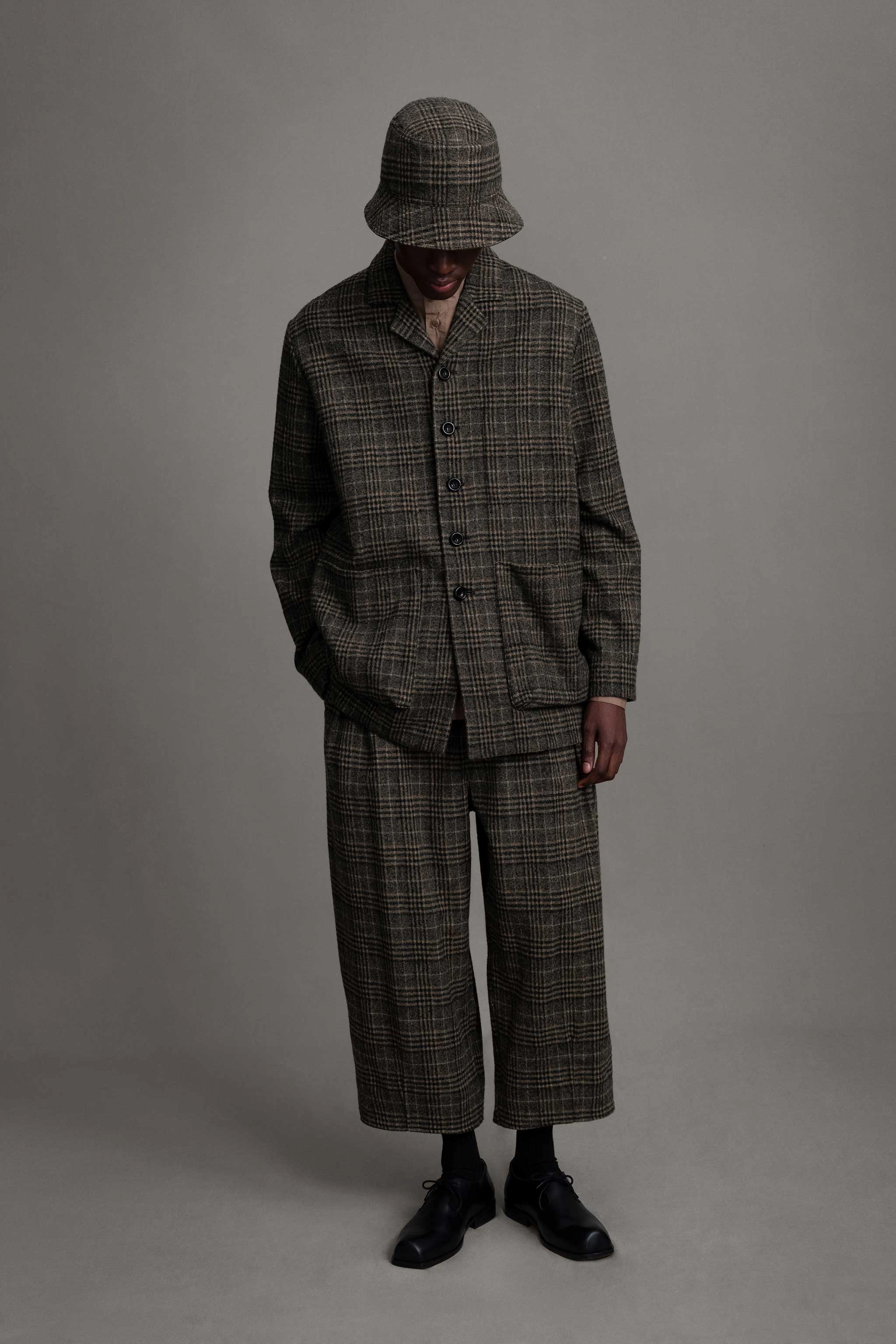 THE PHOTOGRAPHER JACKET / PRINCE OF WALES CARDAMOM Multi Pocket Functionality Weatherproof Zippers