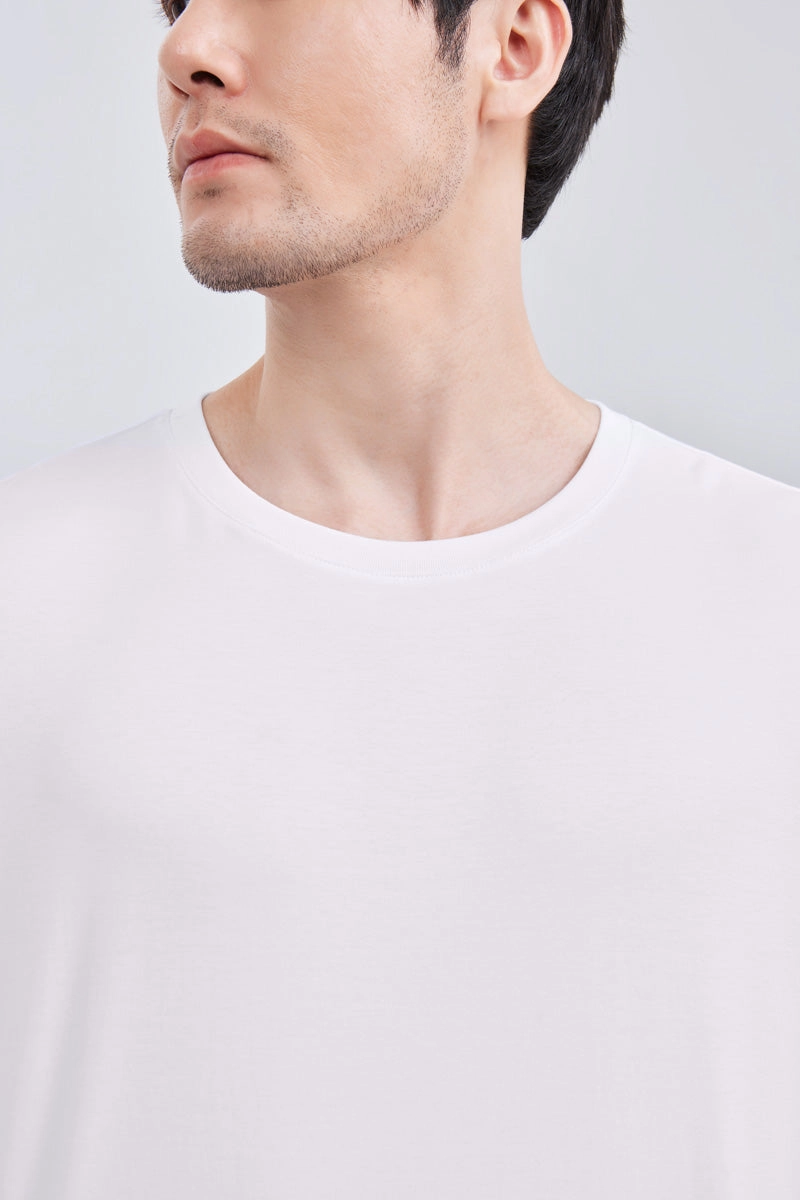 Cozy Fit HeatGuard Crew Neck Long Sleeve T-Shirt | White WH001Z