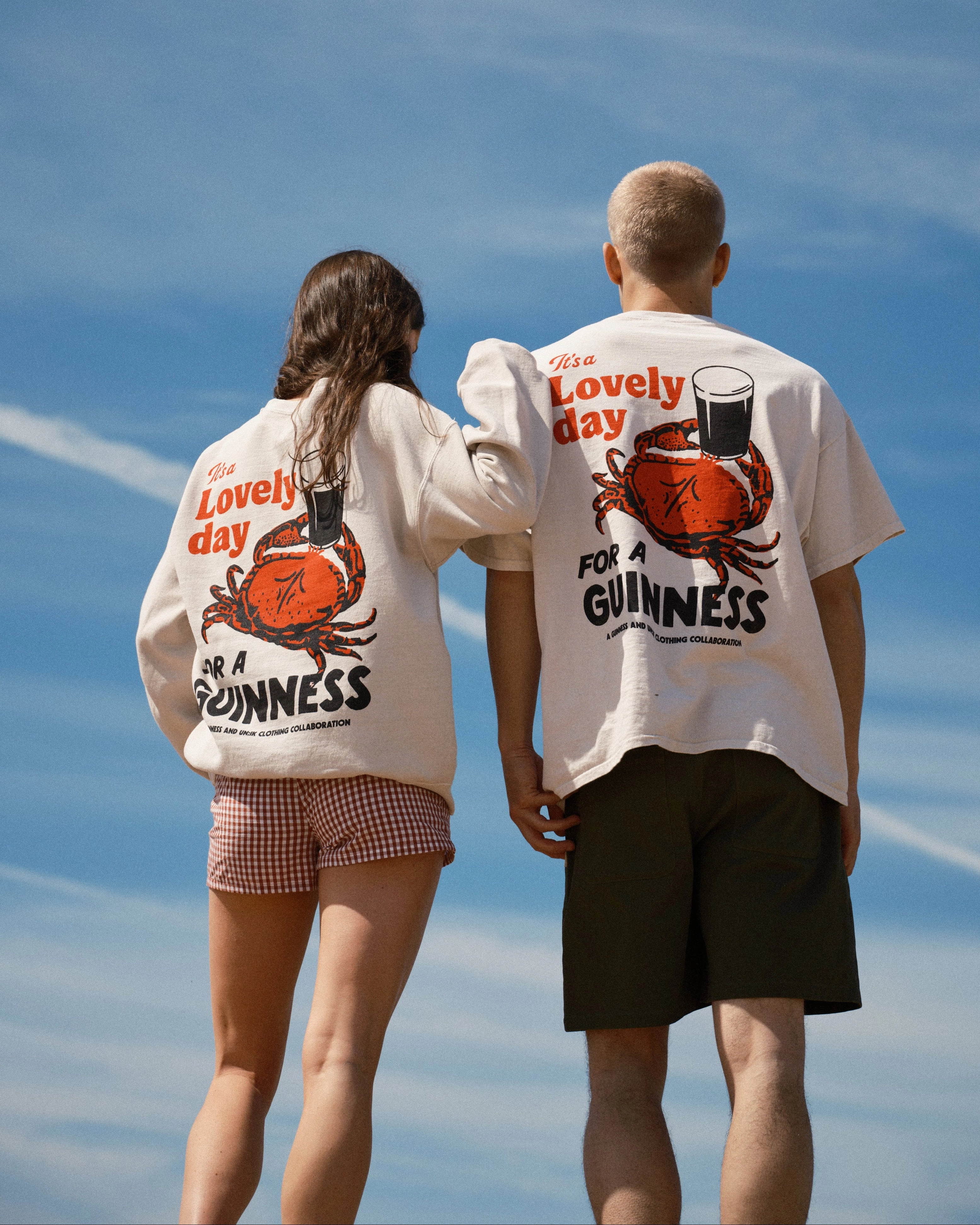 Guinness x UN:IK 'Crab' Vintage Washed Tee - Sand Holiday Style Trend
