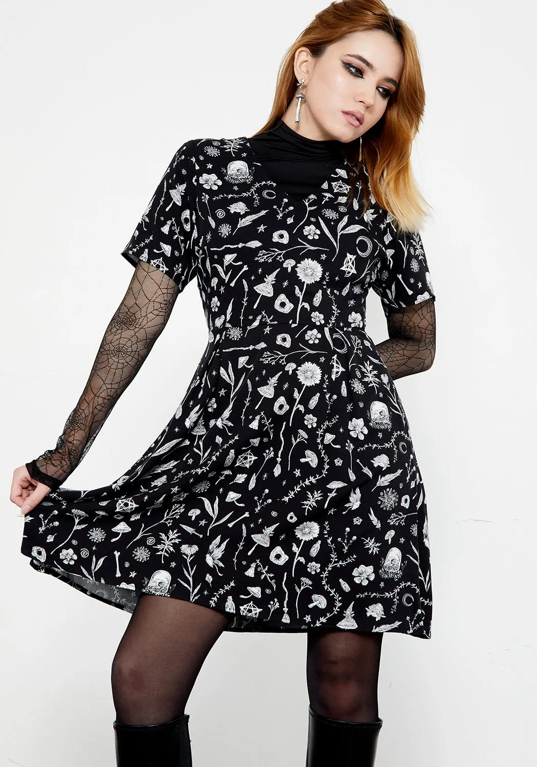 Relaxed-fit maxi dress Profile Enhancer Hedgewitch Mini Dress
