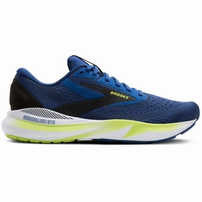 Runners with Flat Feet Men's Adrenaline GTS 24 Running Shoes Navy Peony / Black / Acid Lime