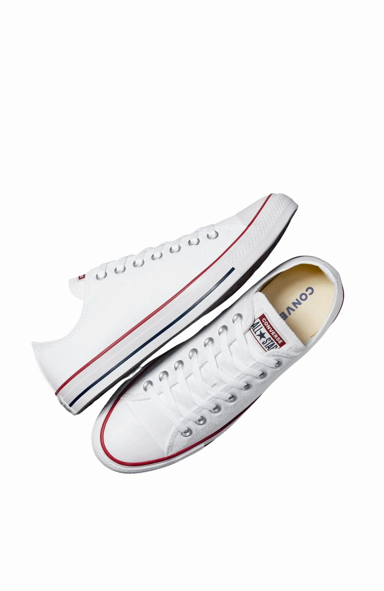 Hollowed Out Panels Modern Feel Chuck Taylor All Star Low Top White