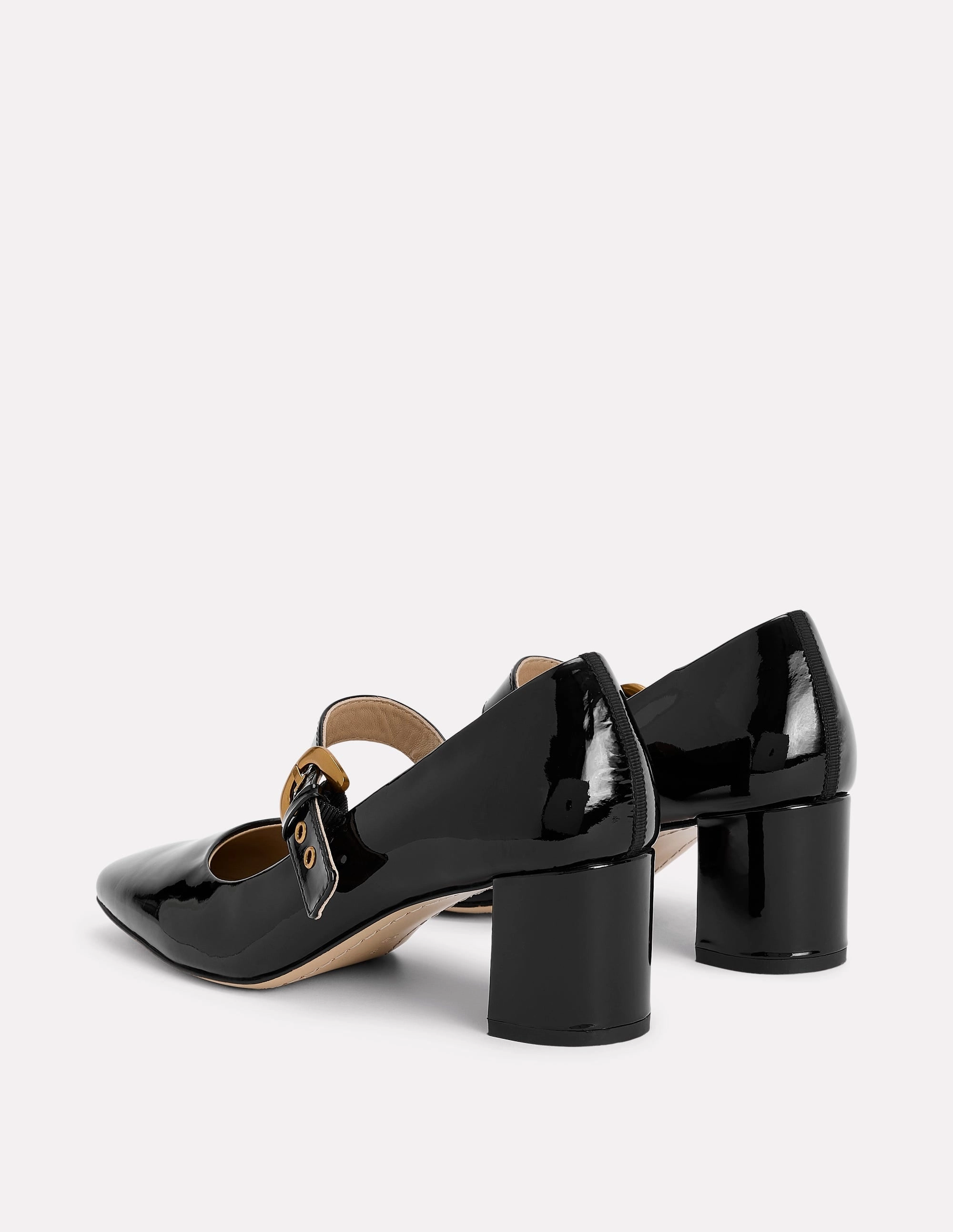 Heeled Buckle Mary Janes-Black Dress Footwear Confident Mood