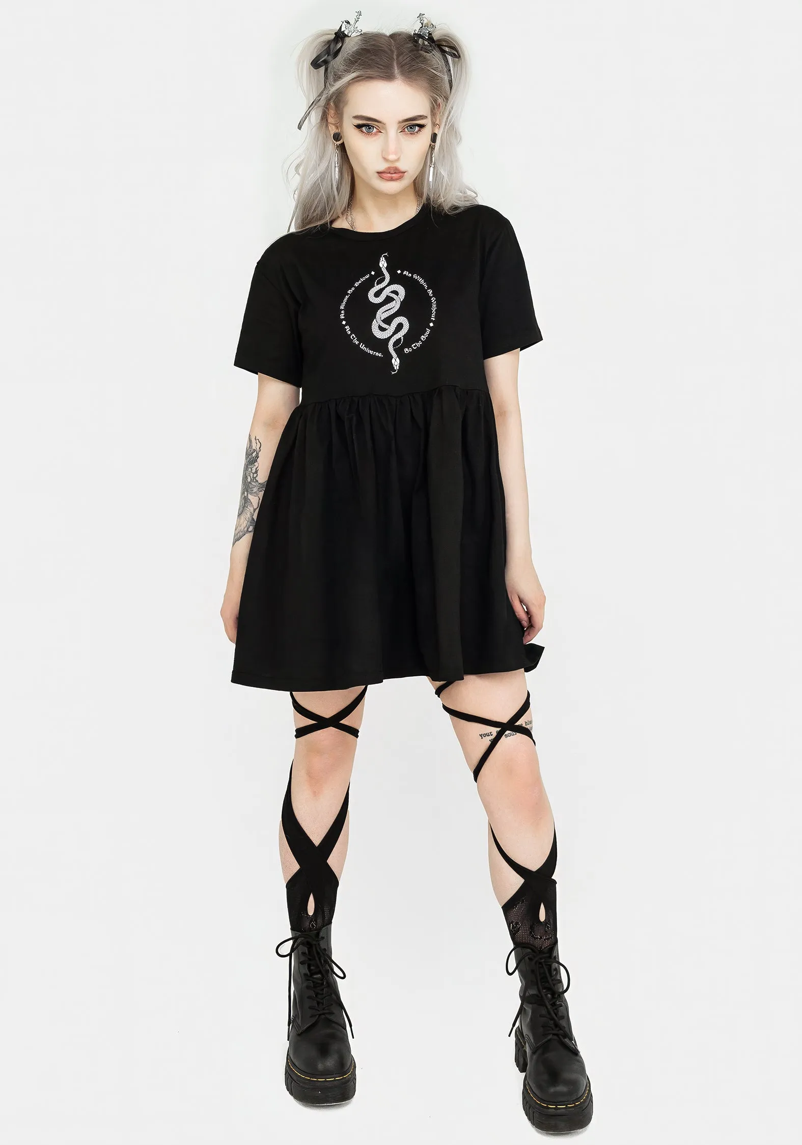 Eco-Lining Body Flow Hermetica Jersey Skater Dress