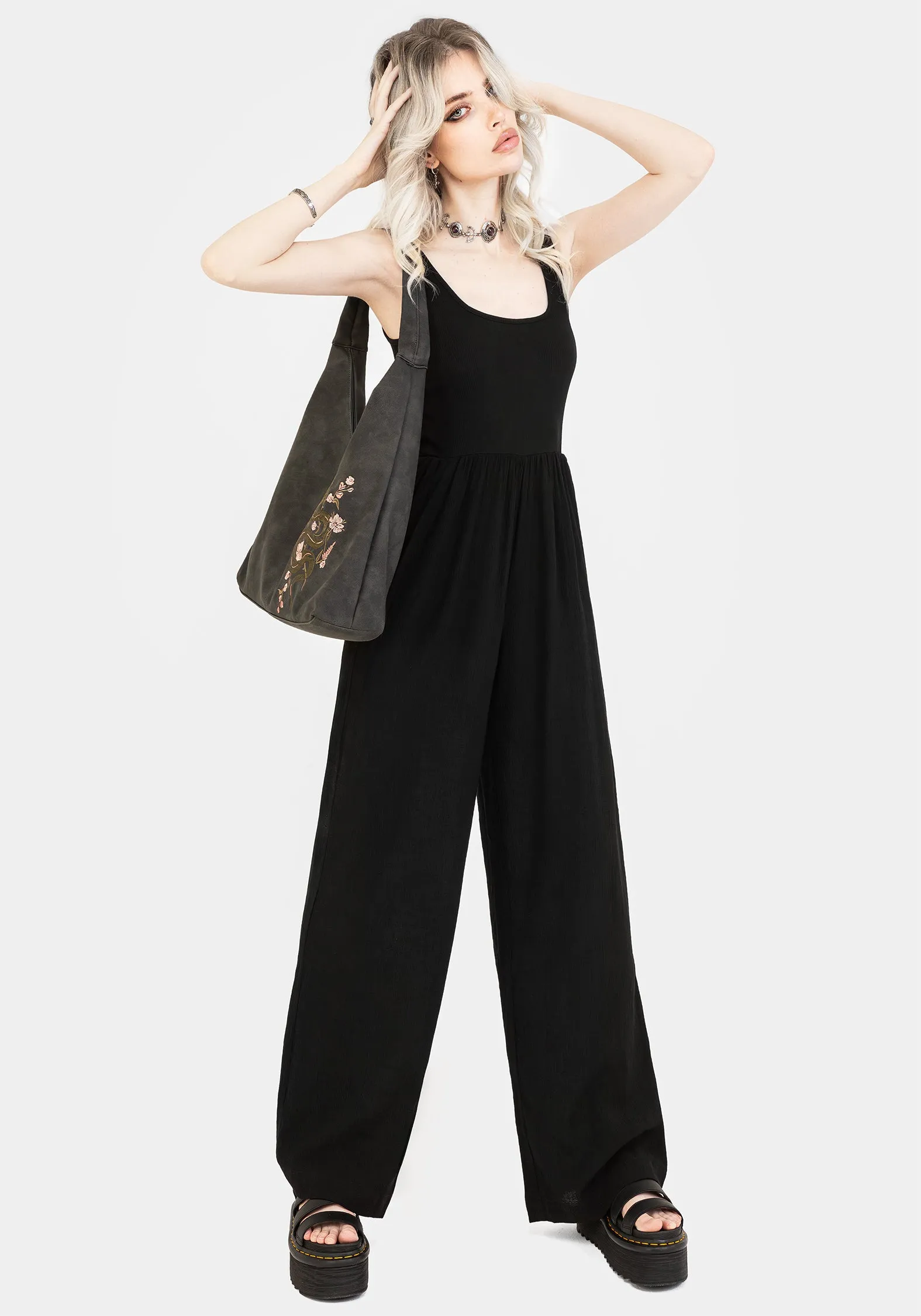 Quick Drying Herne Contrast Wide Leg Jumpsuit