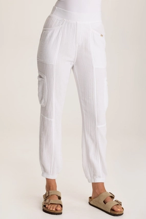 Hidalgo Plush Gauze Jogger Light Stretch Exercise Ready