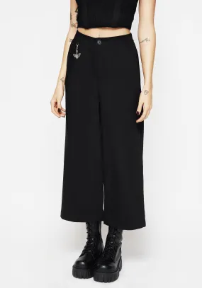 Eco Friendly Material Eustacia Wide Leg Culotte Trousers