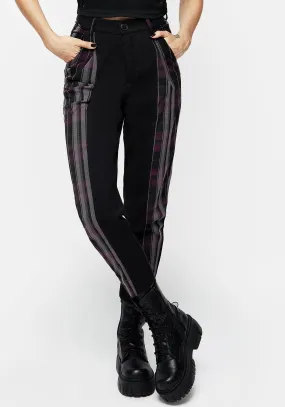 Gambit Spliced Check Tapered Trousers Stretch Ready