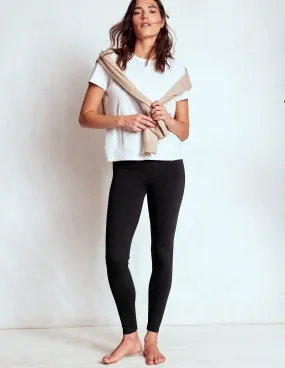 High Rise Jersey Leggings-Black Flexible Design
