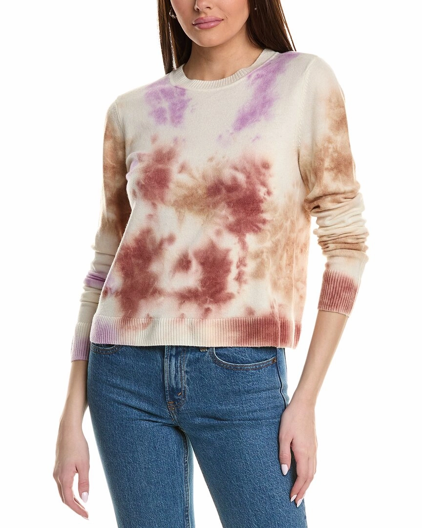 Lilla P Tie-Dyed Cardigan Wool & Cashmere-Blend Sweater Essential Wardrobe Knit Layering
