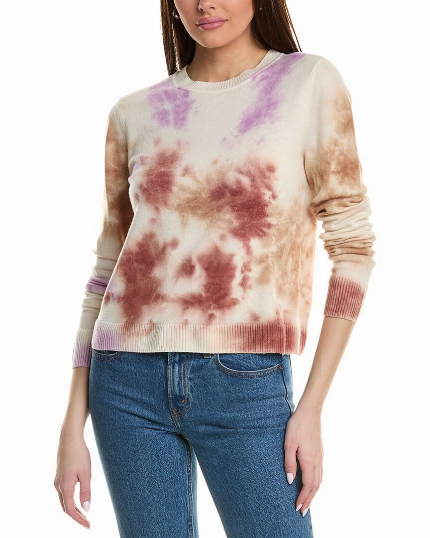 Lilla P Tie-Dyed Cardigan Wool & Cashmere-Blend Sweater Luxe Wear