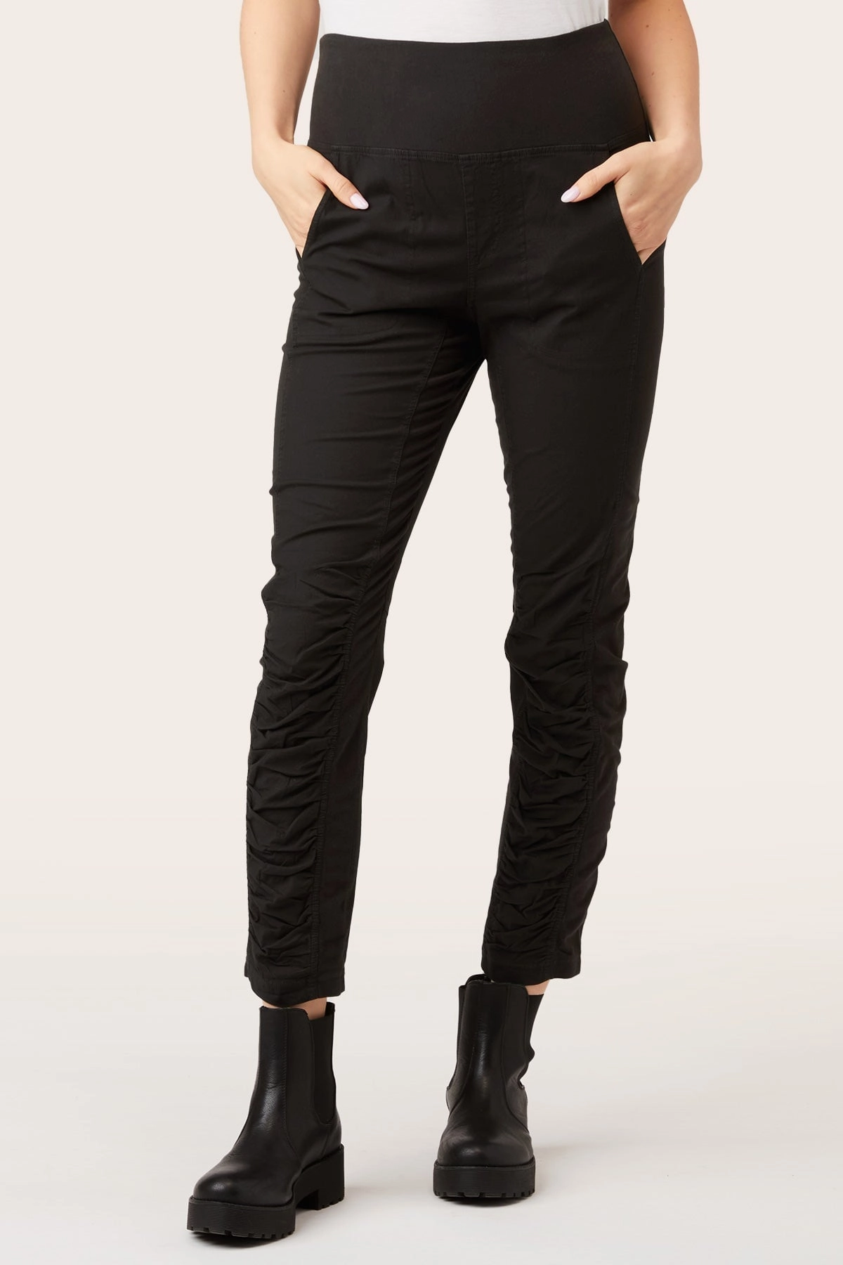 Work Commute Budget Friendly Neutral Color High Waist Penny Legging