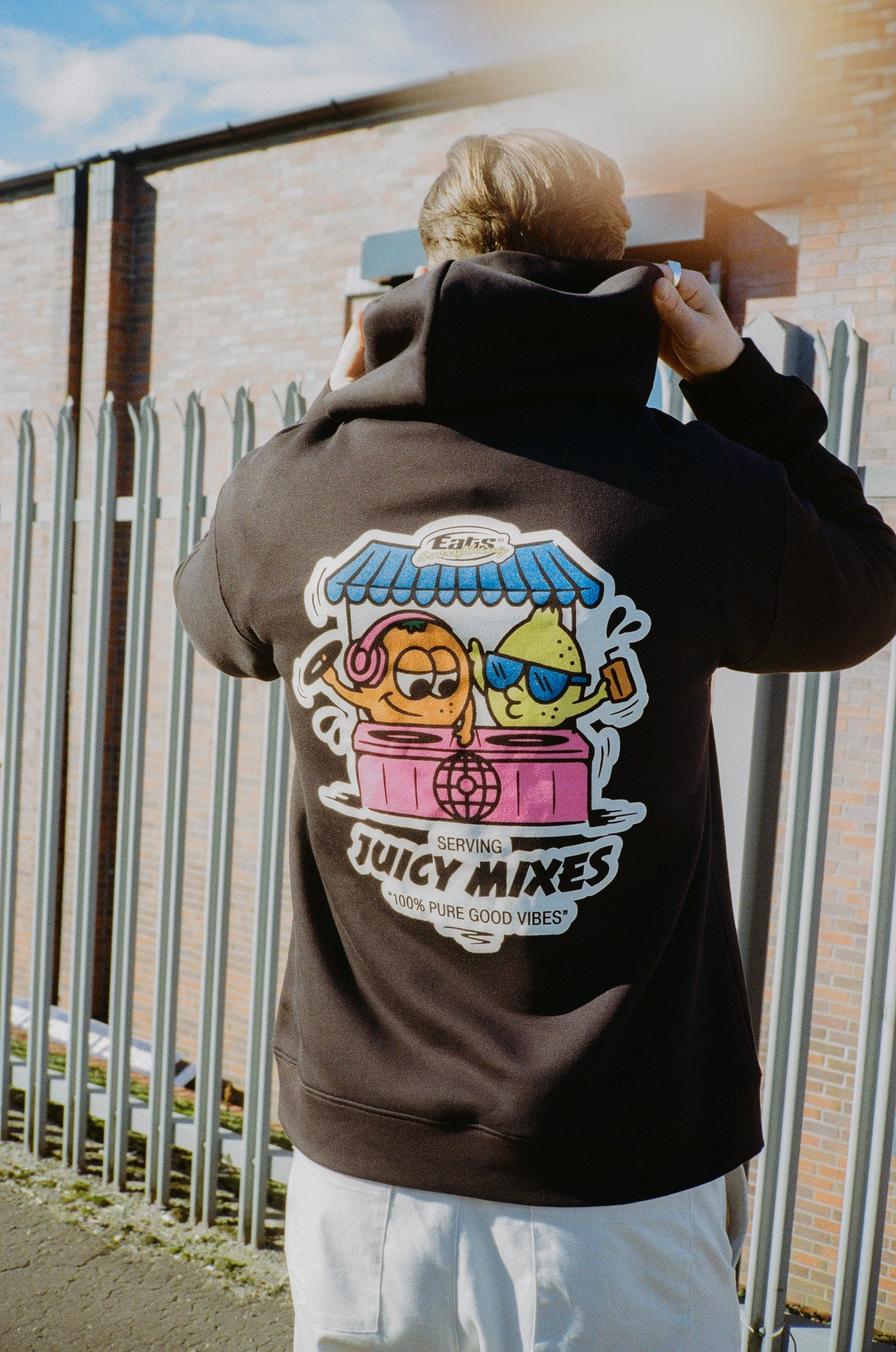 Pika like Ultralight Padding History Of Rave 'Juicy Mixes' Hoodie - Black