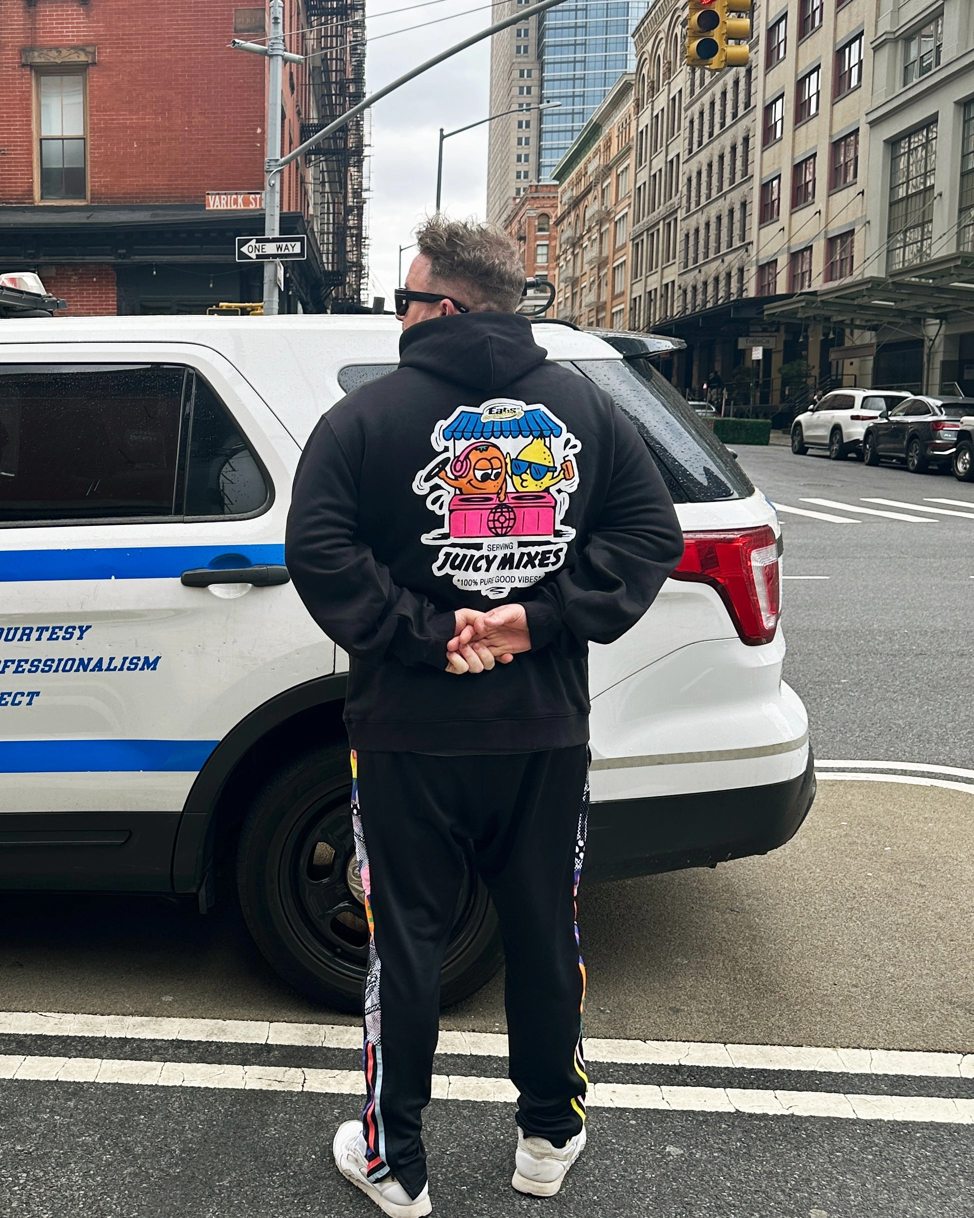 History Of Rave 'Juicy Mixes' Hoodie - Black Muskox like