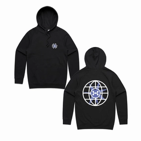 Warm Garment Generous Hood Space History Of Rave 'Logo' Hoodie - Black