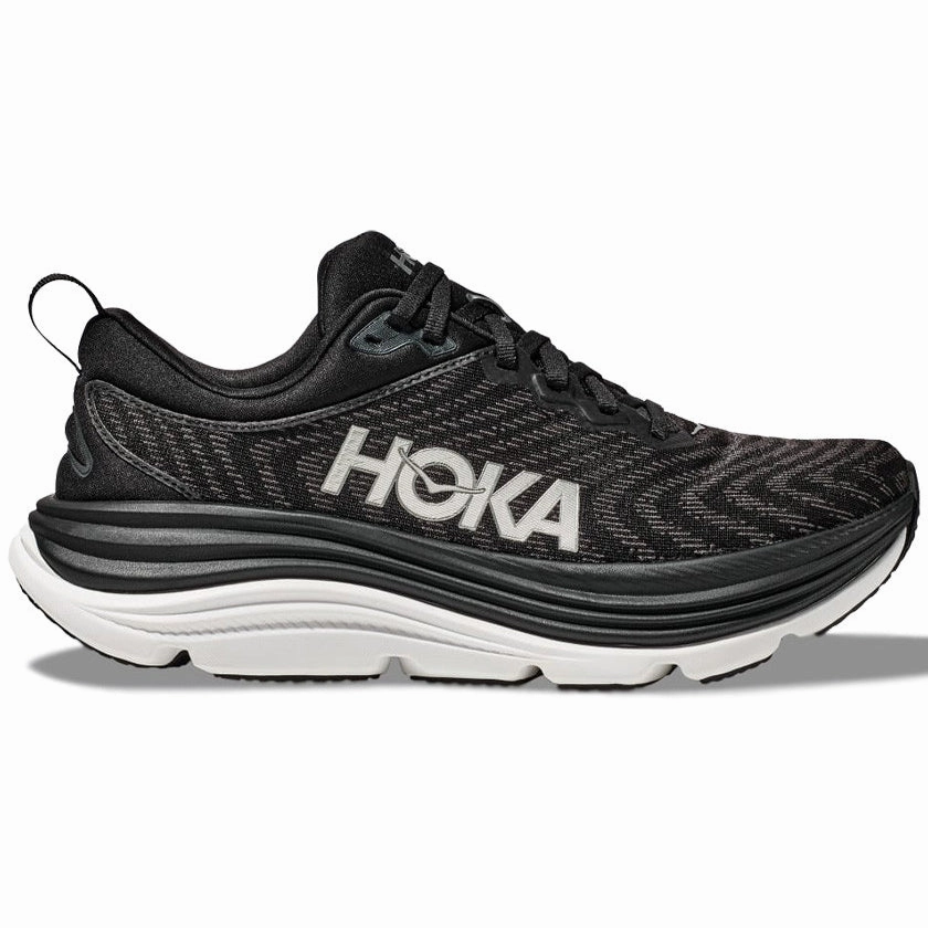 Hoka Men's Gaviota 5 Running Shoes Black / White Hydrophobic Upper