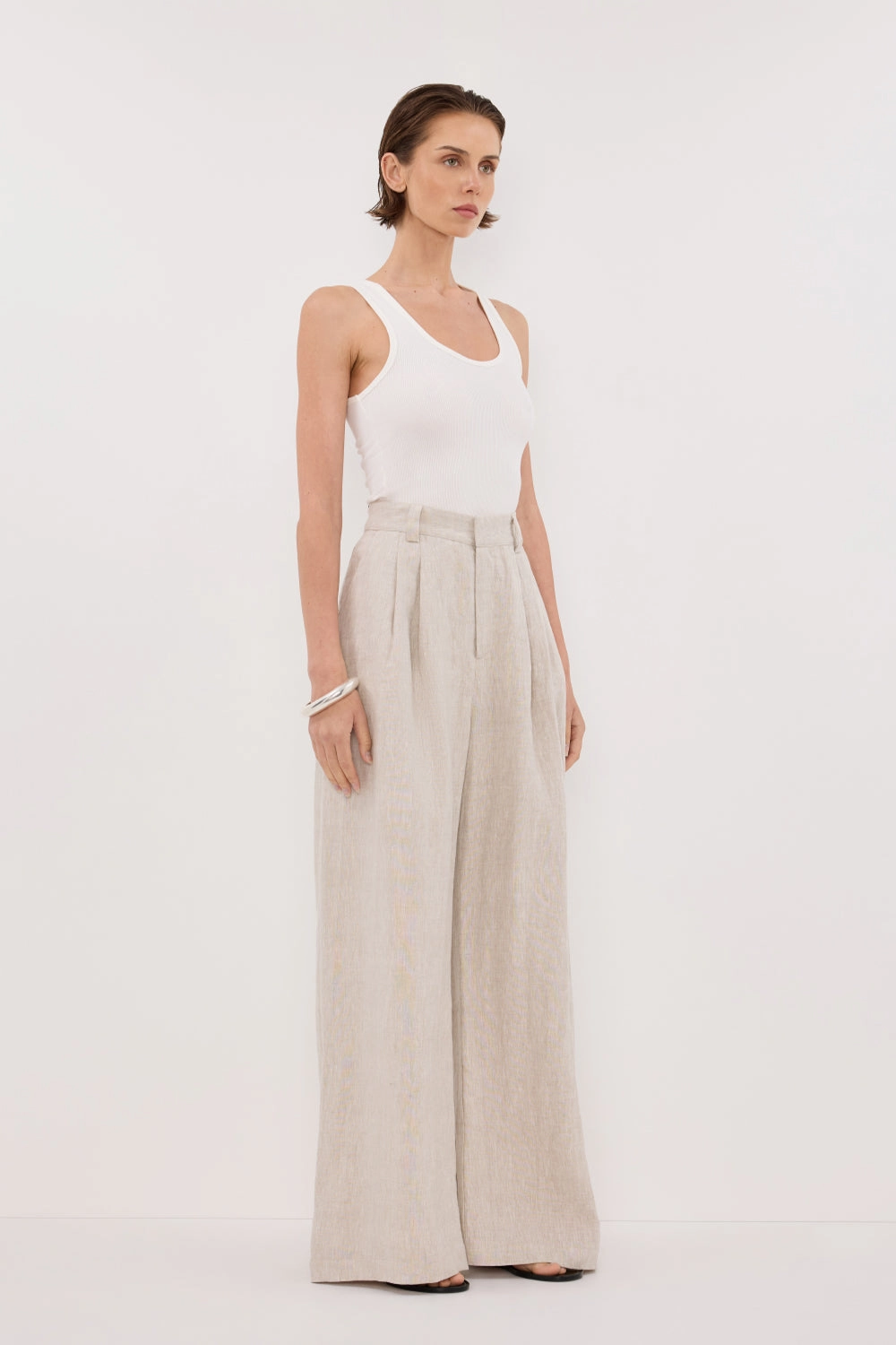 Mesh Lined HOLDEN NATURAL LINEN PANT