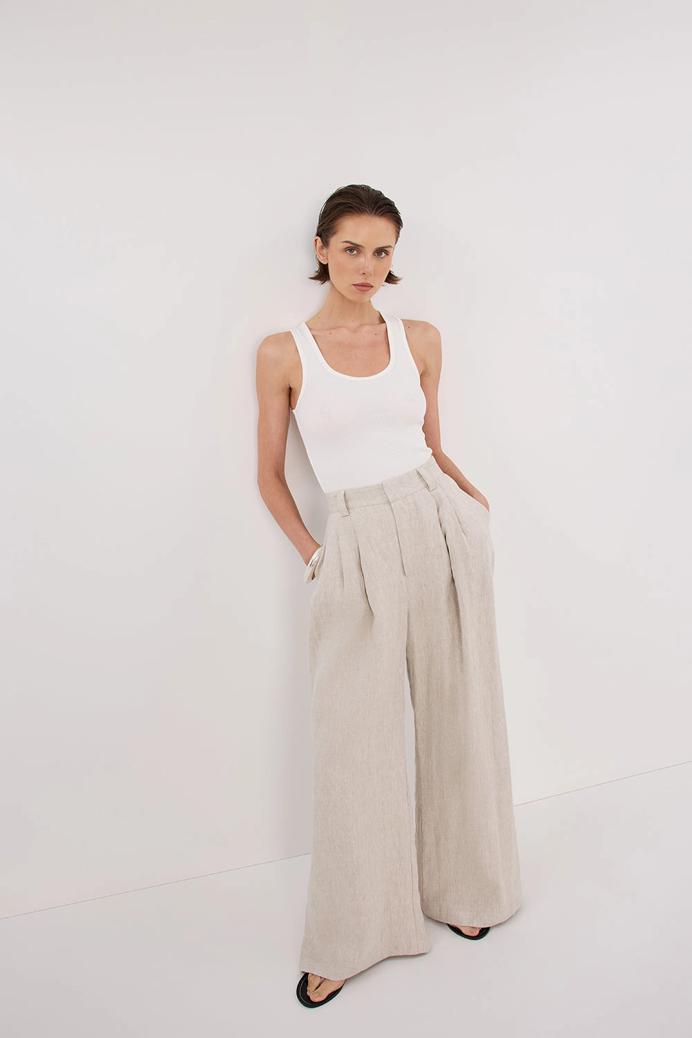 Easy Flex Design Cooling Fabric HOLDEN NATURAL LINEN PANT