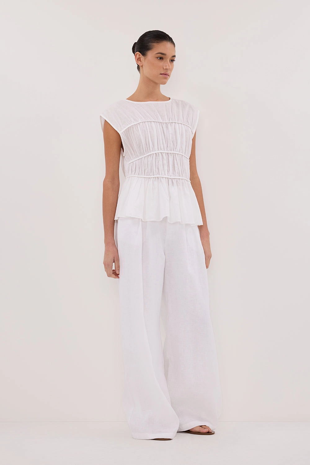 HOLDEN WHITE LINEN PANT Comfort Flex Relaxed Design Wear