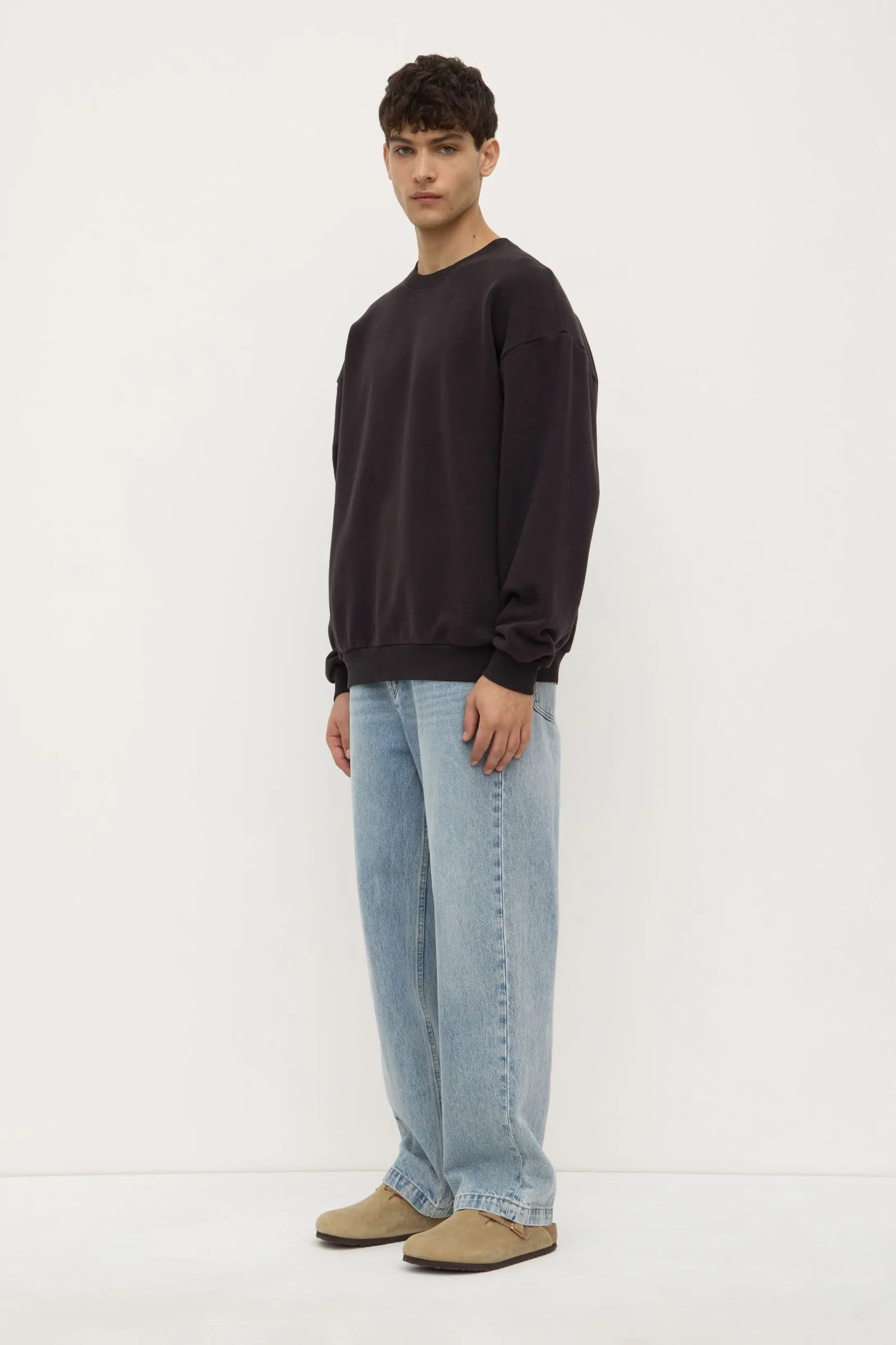 Hudson Relaxed Crew Neck Breathable Knit Wear