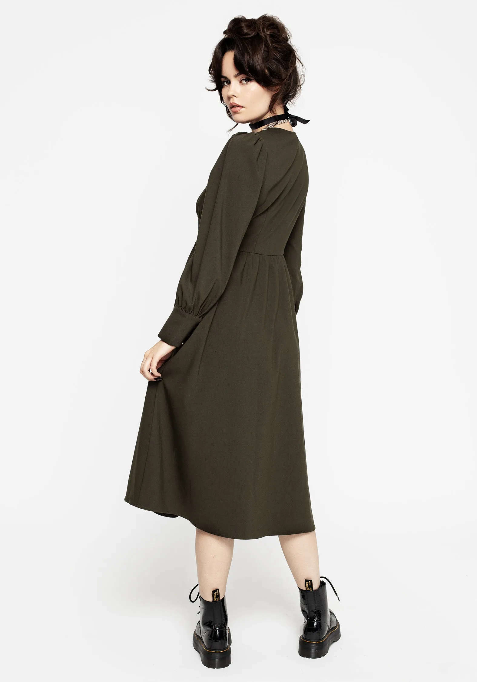 Casual maxi dress Huldra Embroidered Midi Dress