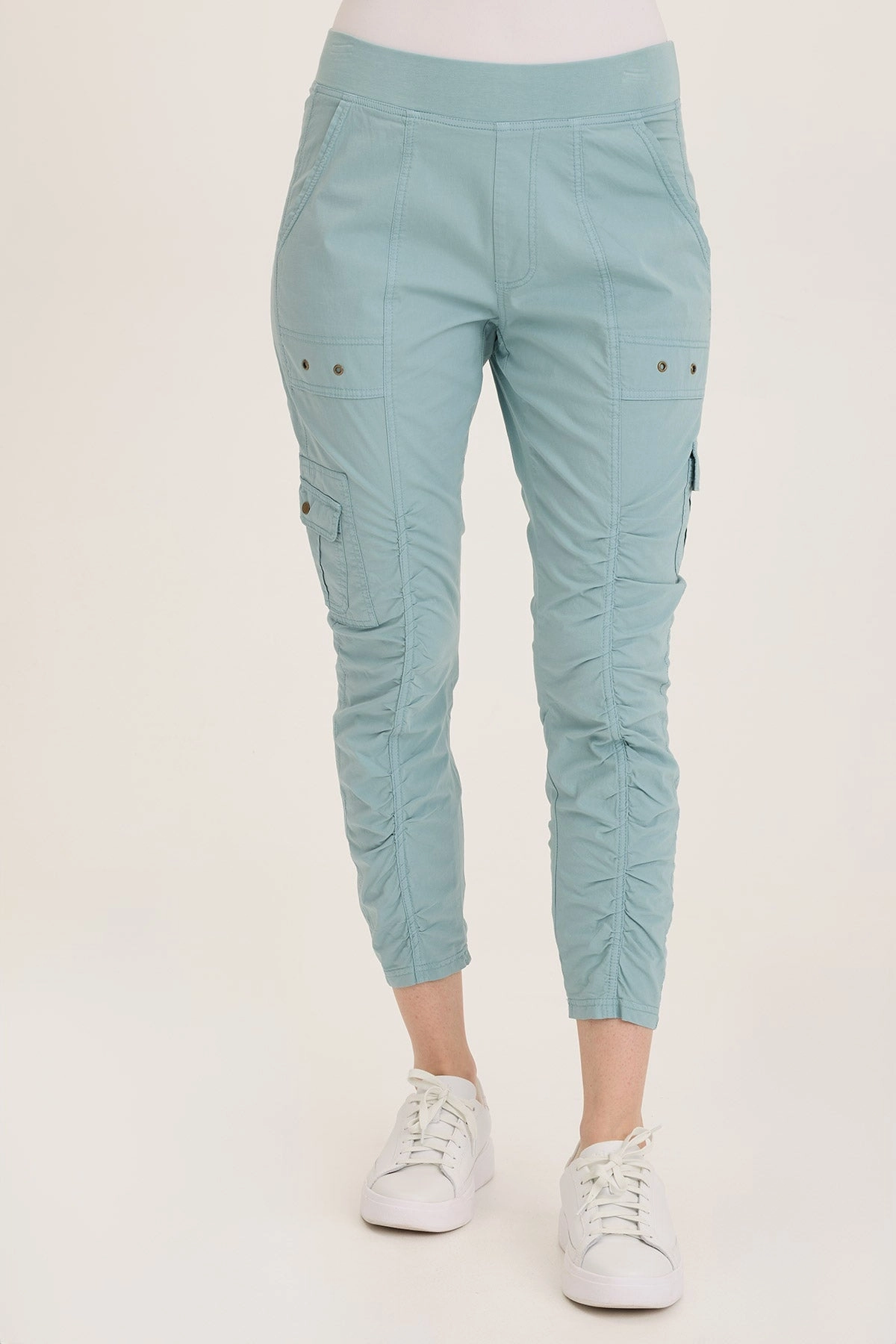 Minimal Fit Petite Size Camping Gear Tilton Stretch Poplin Ruched Skinny Pant