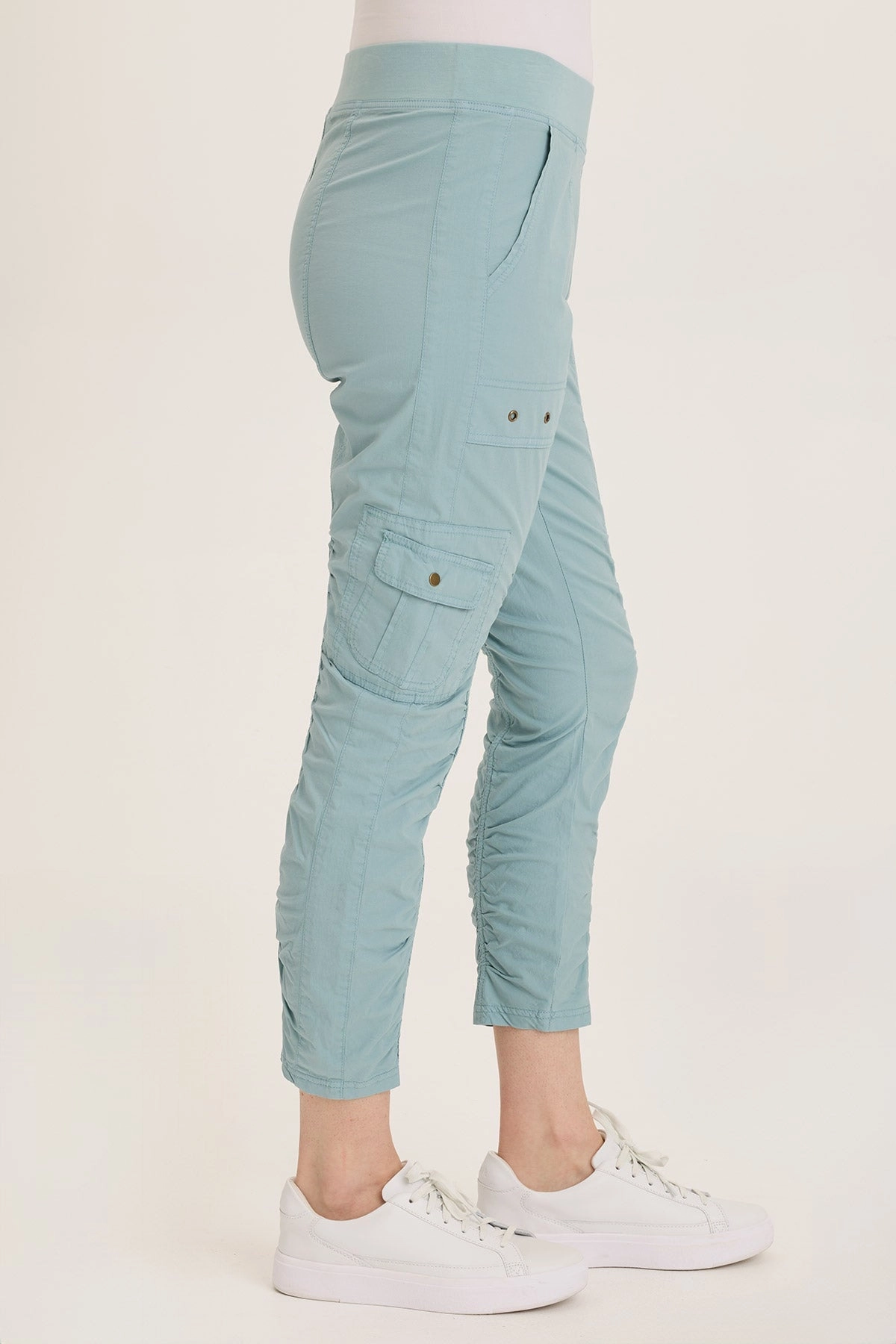 Tilton Stretch Poplin Ruched Skinny Pant Indoor Ready
