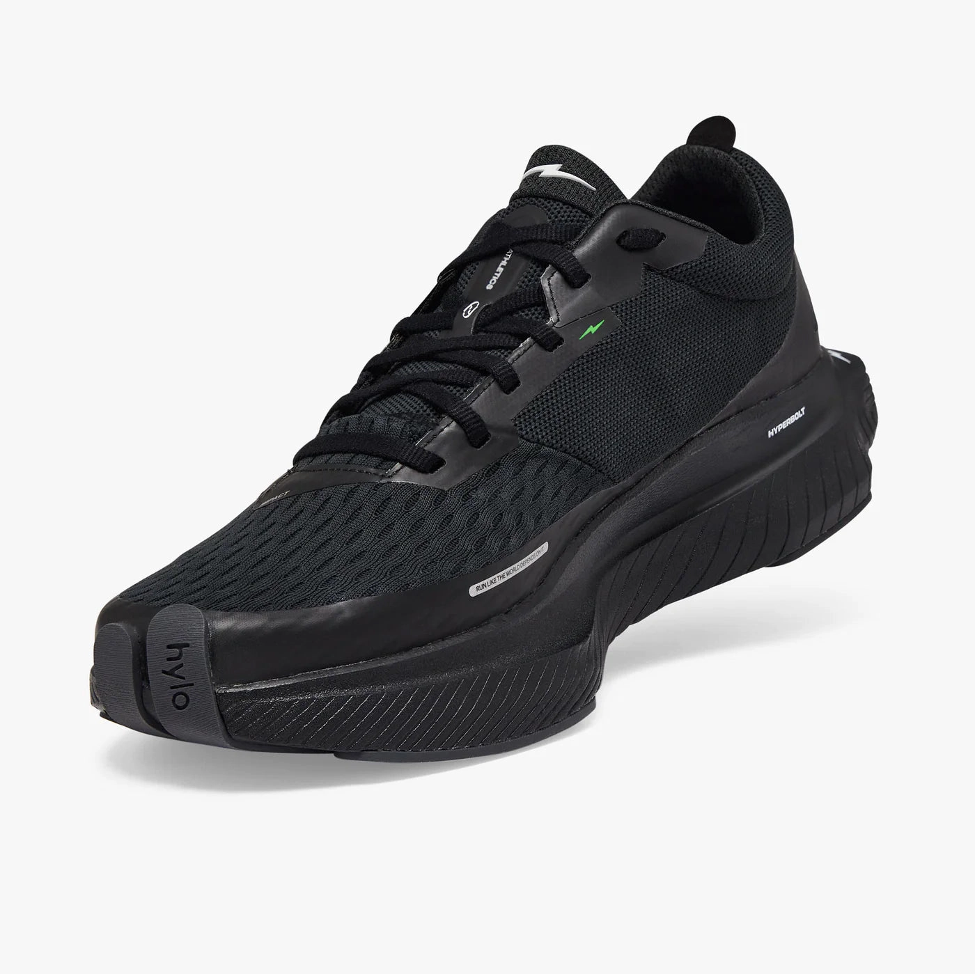 Hylo Impact Running Shoes Triple Black rainy day running shoe state Knit Fabric