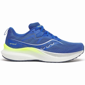 Men's Tempus 2 Running Shoes Lapis / White Pronation Control Features running on uneven ground shoes