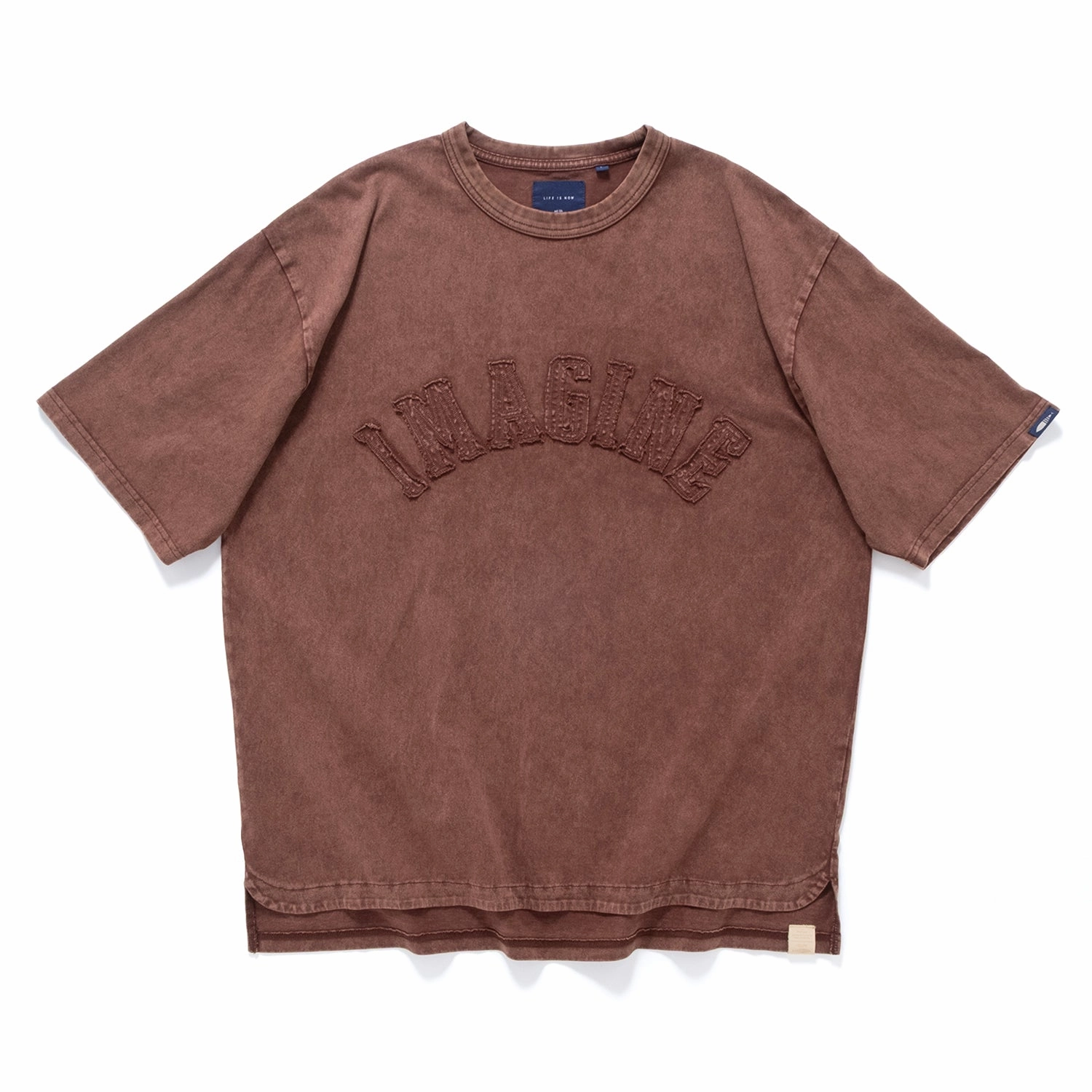(TP1583) Garment Dyed Embroidery Tee Drip Dry Fabric
