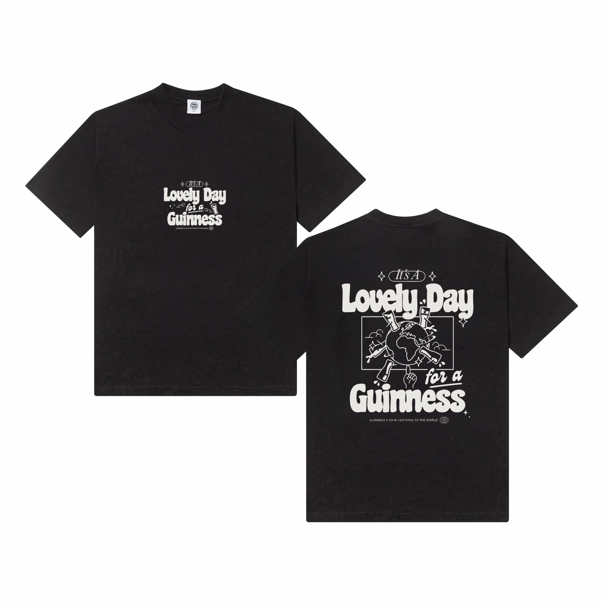 Effortless Daywear Guinness x UN:IK 'Worldwide' Tee - Black
