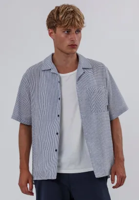 ILLUSION SHIRT OFF WHITE & BLUE Wardrobe Must-Have Stylish Design