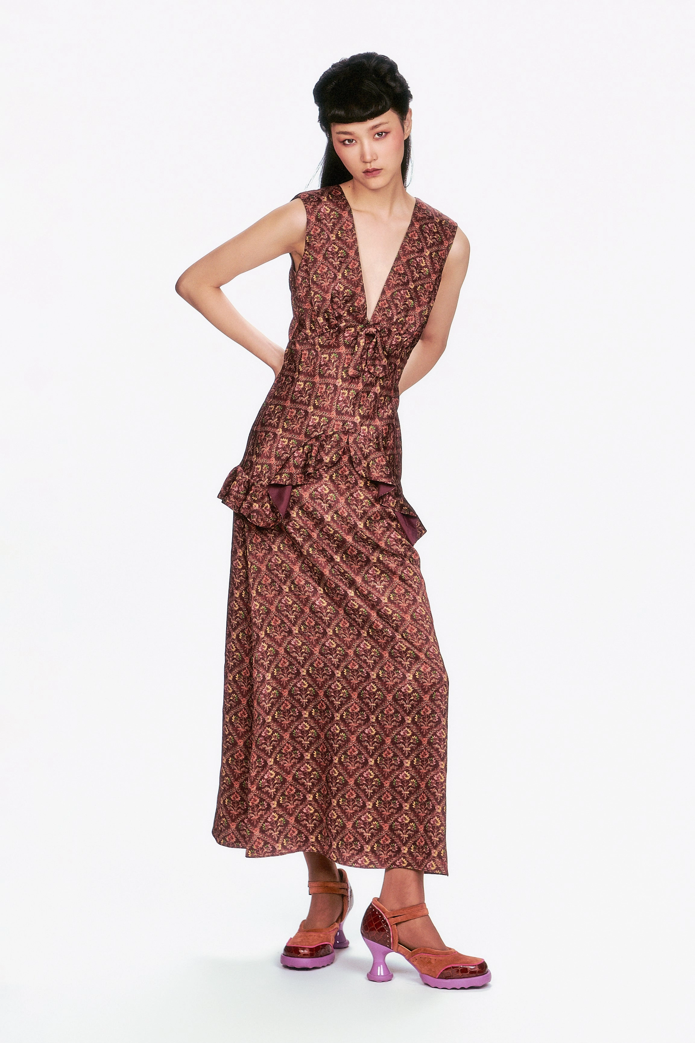 Simple Elegance Wallpaper Medley Maxi Dress