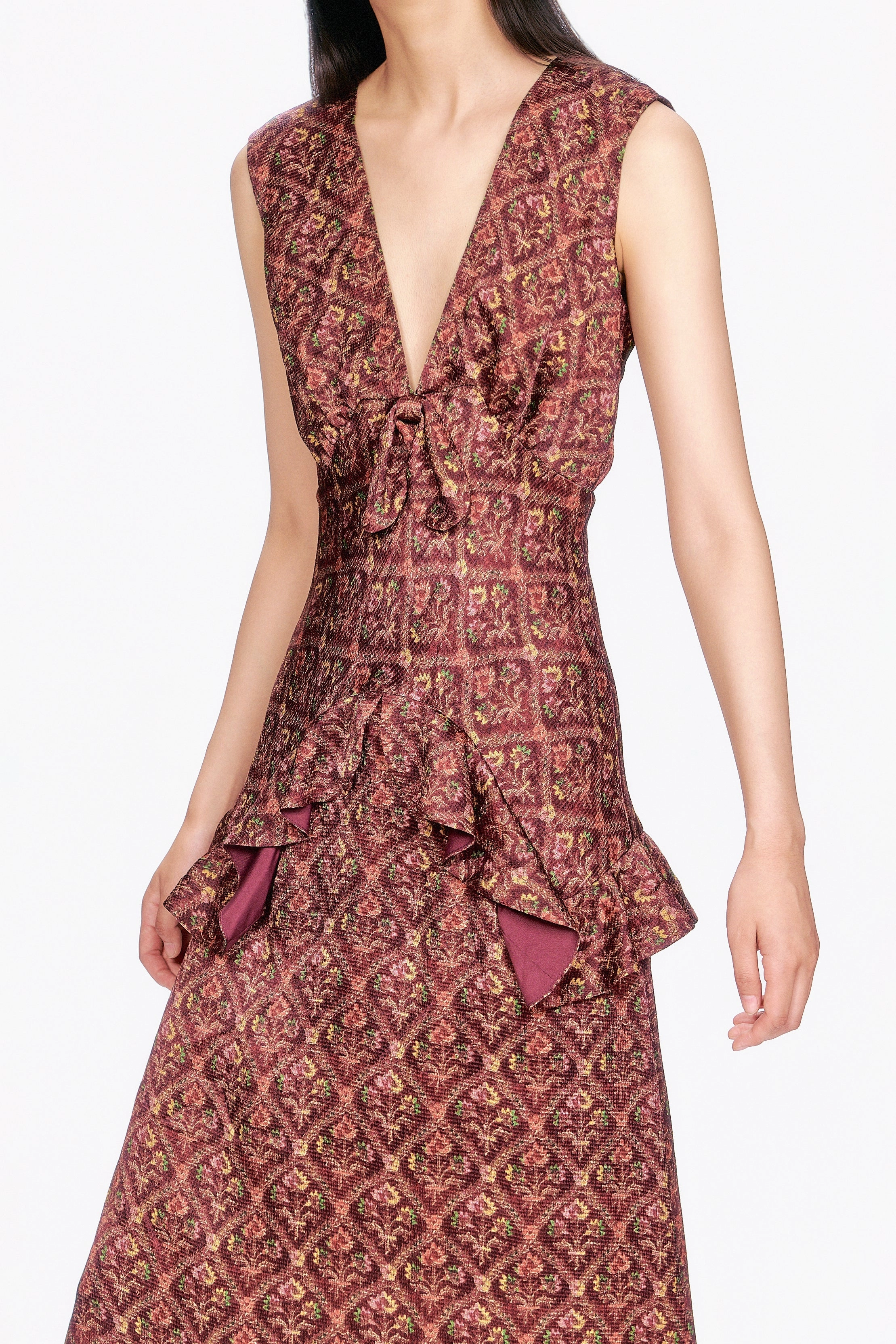 Evening Glow Wallpaper Medley Maxi Dress