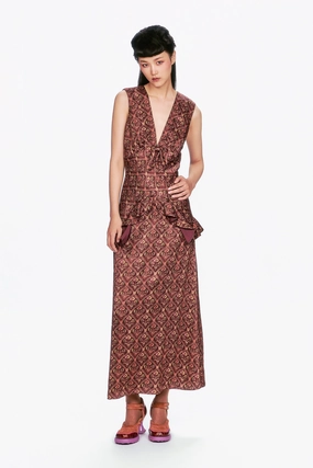 Wallpaper Medley Maxi Dress Classic sheath dress