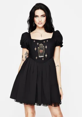 Ingrid Embroidered Applique Corset Mini Dress Versatile Layer Work Chic