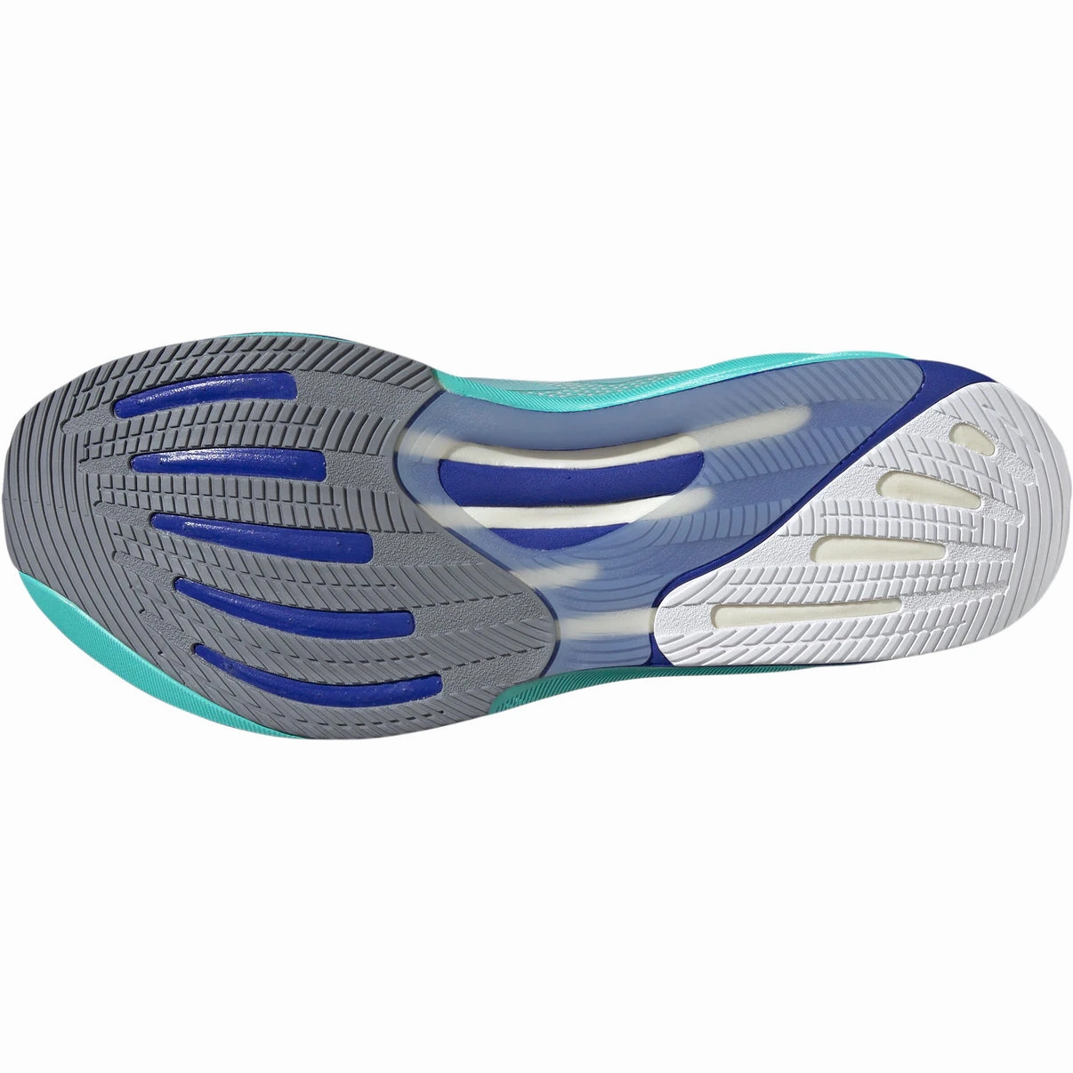 adidas Men's Supernova Rise Running Shoes Cloud White / Lucid Blue / Flash Aqua Anti Slip Traction