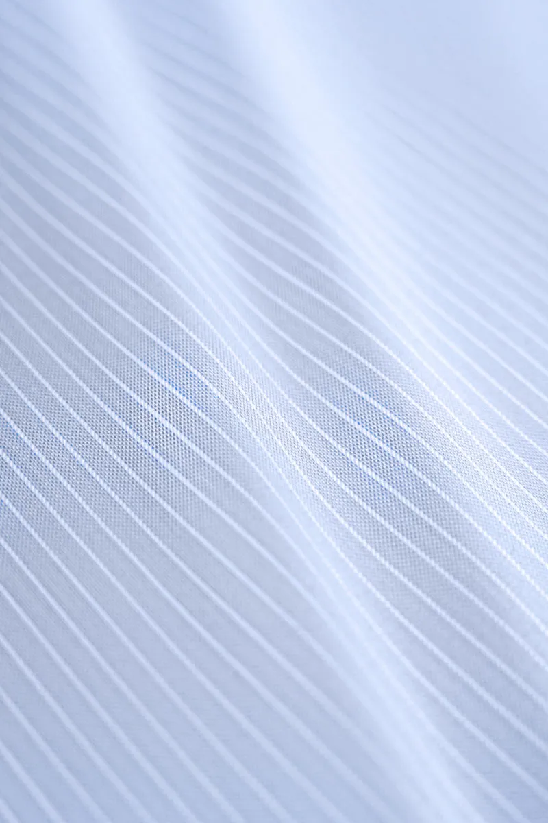 InstantCool Dobby Dress Shirt | Blue Stripes 15952N Multi Functional Pockets