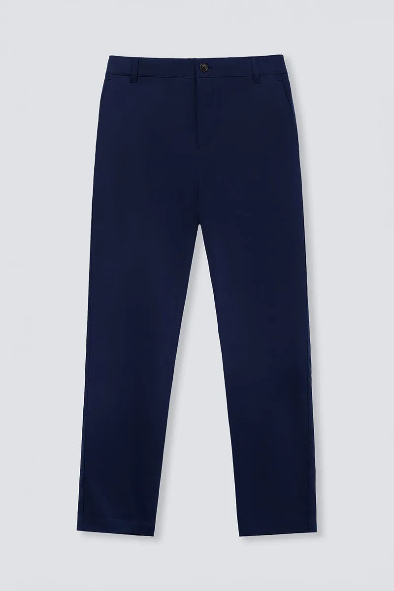 Professional Wear StainResistantFinish InstantCool Lightweight Casual Pants | Navy 23070N