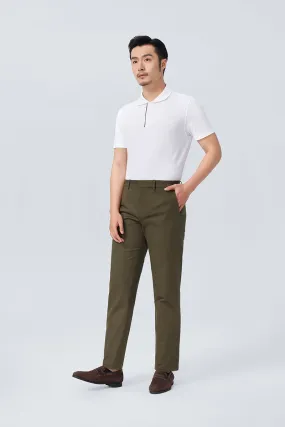 InstantCool Lightweight Twill Smart Pants | Dark Green 22623N Metallic accents